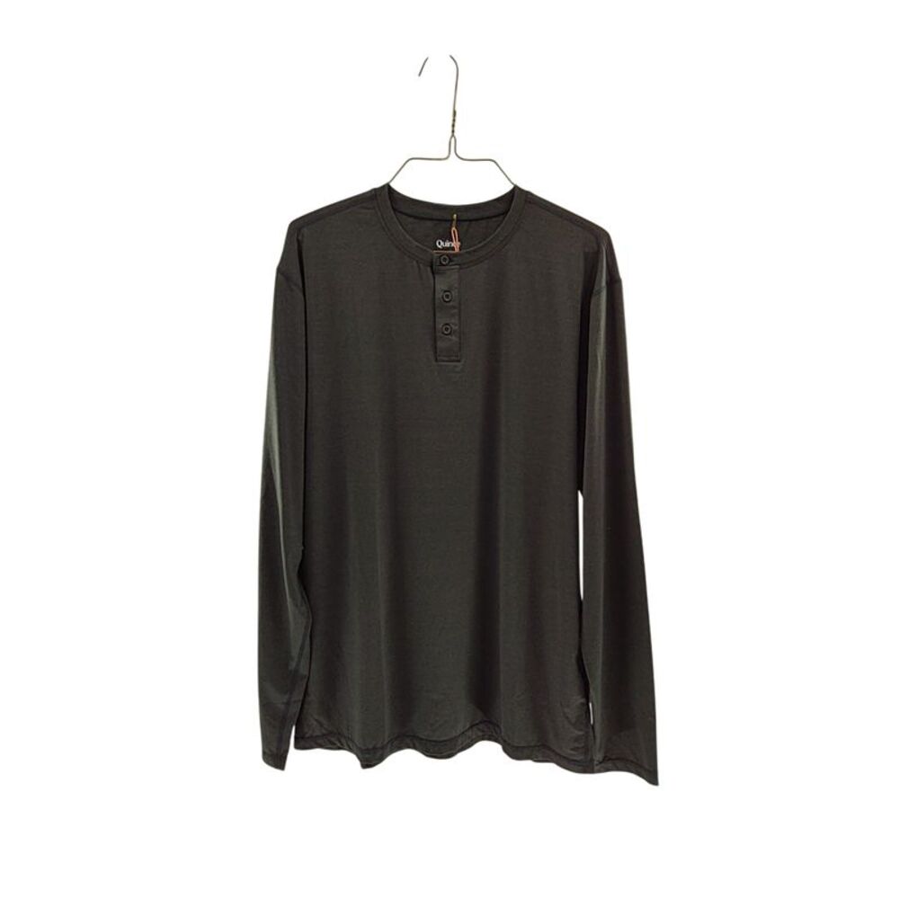 Quince Black Sleeved Top L